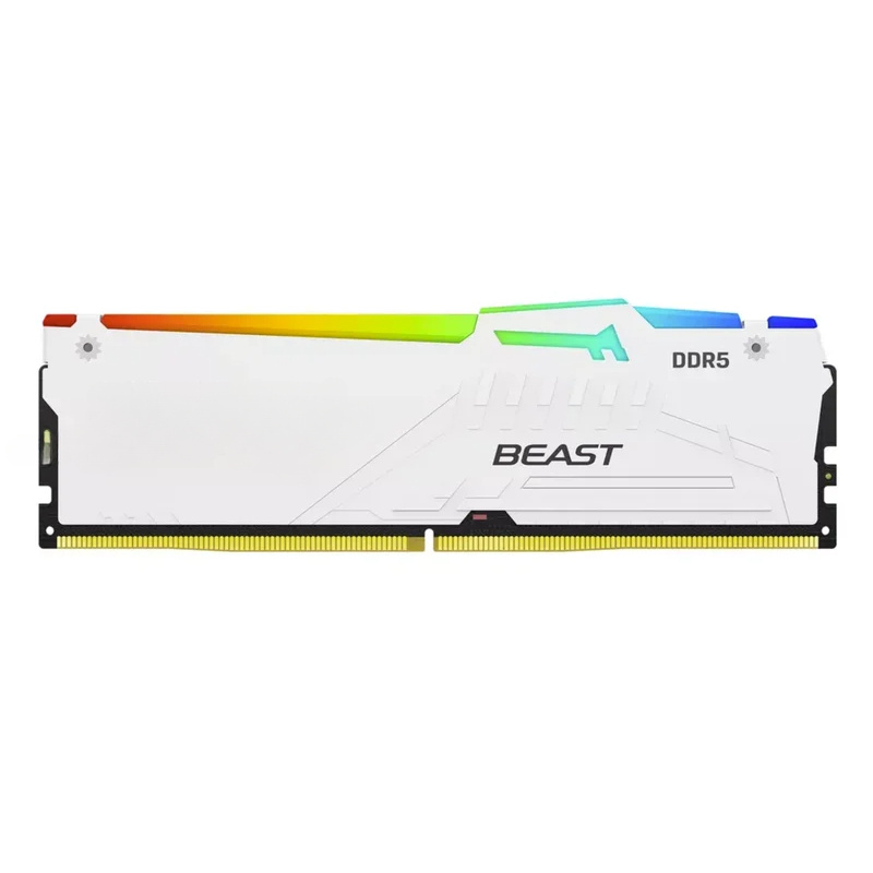 64Gb Ddr5 6000Mhz Cl30 2X32Gb Desktop - ذاكرة كينغستون فيوري وايت RGB سعة